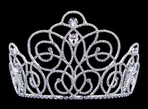 #16662 - Blooming Twist Tiara with Combs 5" Tall