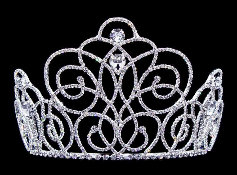 #16662 - Blooming Twist Tiara with Combs 5" Tall