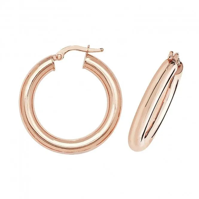 9ct Rose Gold 50mm Hoop Earrings ER1004R