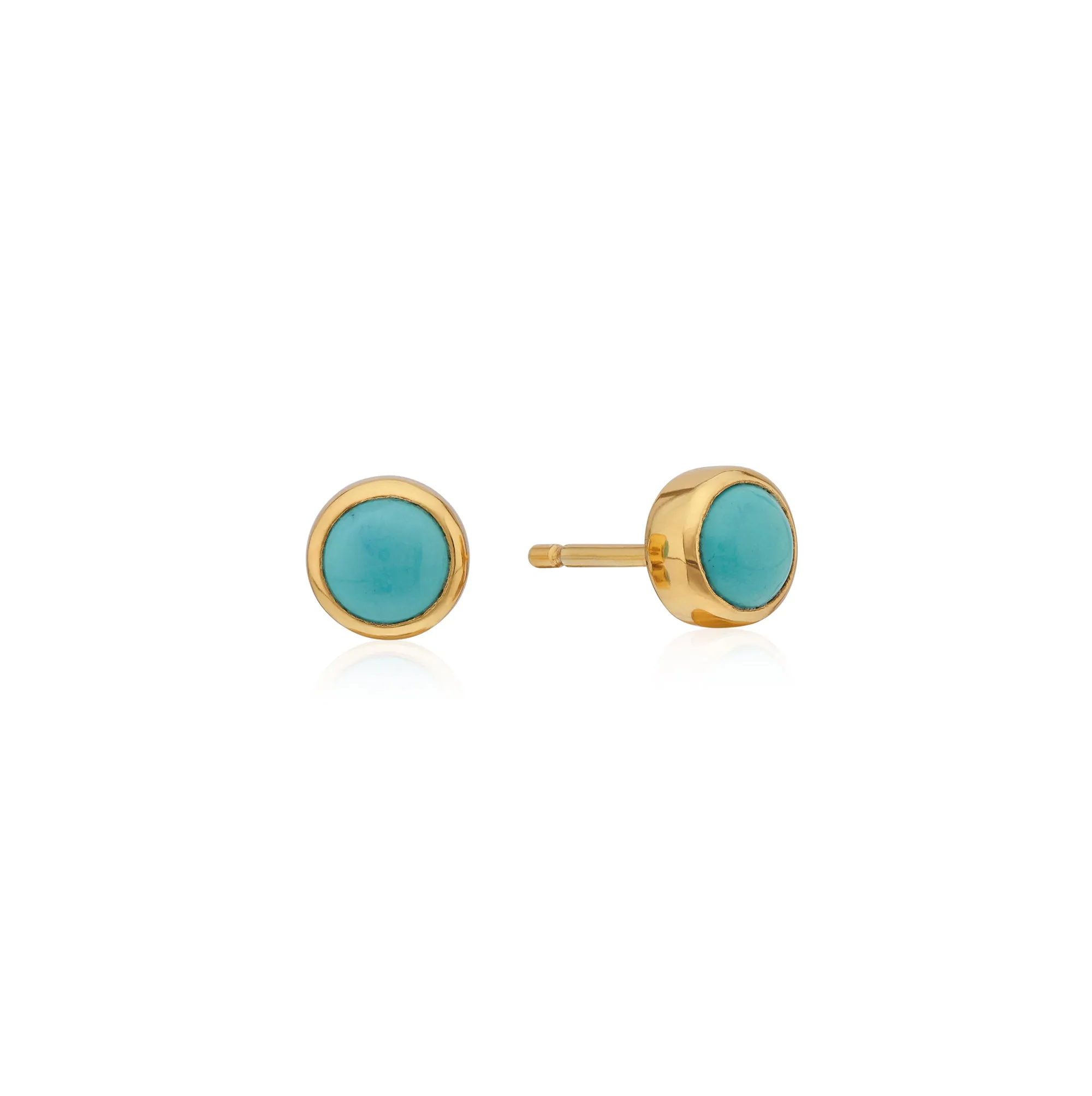 Antigua Stud Earrings - Gold/Turquoise - ER10665-GTQ