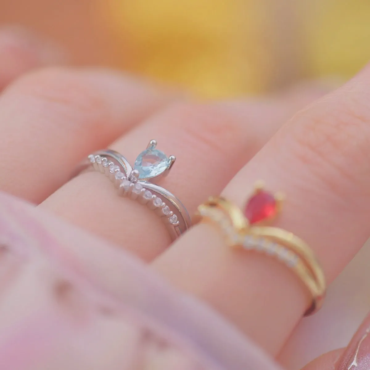 Aqua Tiara Ring