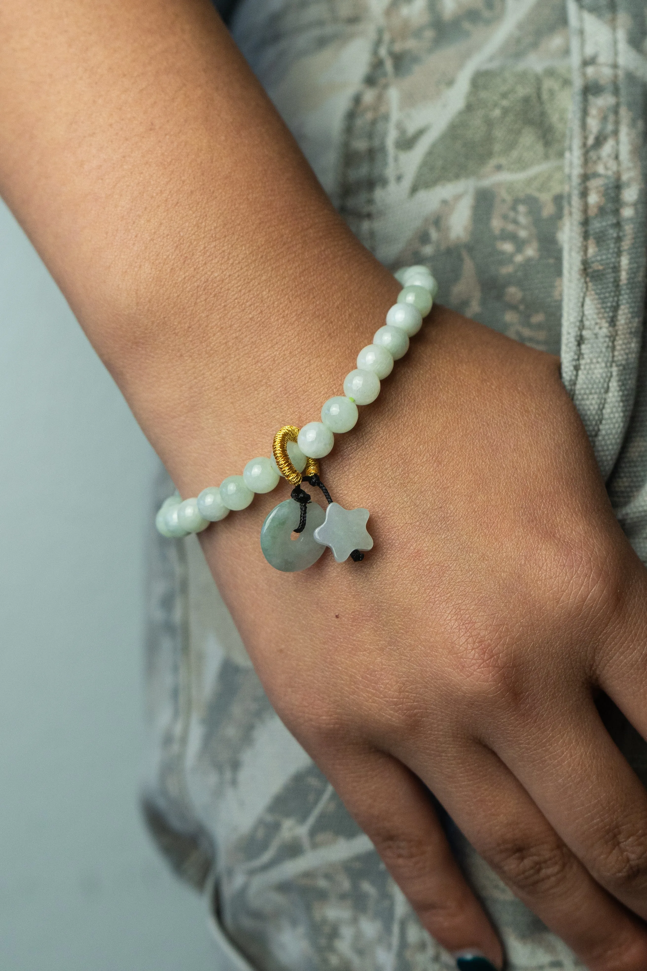 Beaded Star Jade Bracelet