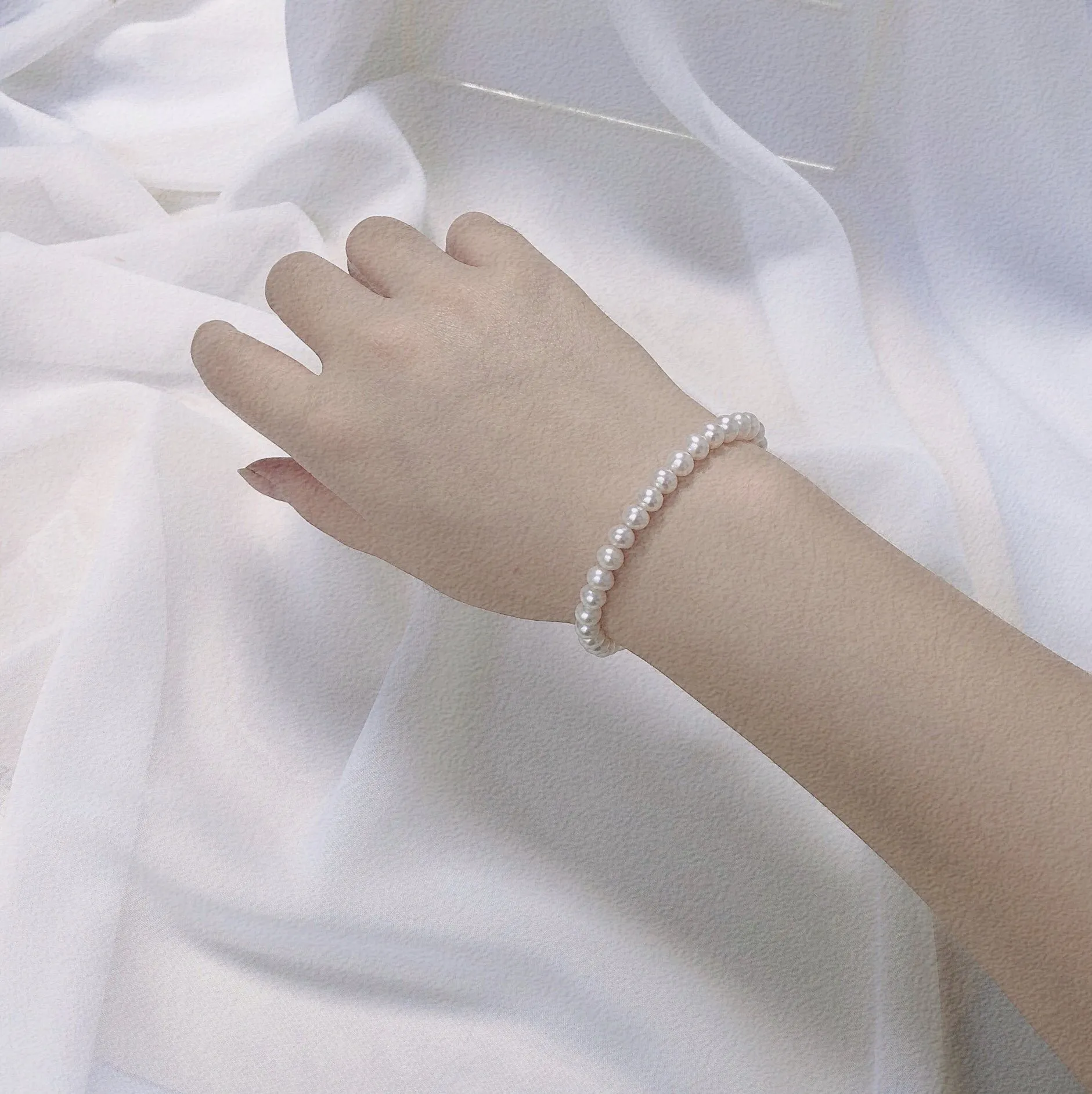 Chinese traditional culture real pearl bracelet