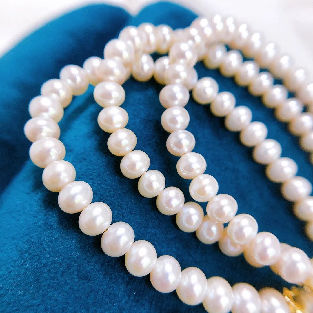 Chinese traditional culture real pearl bracelet