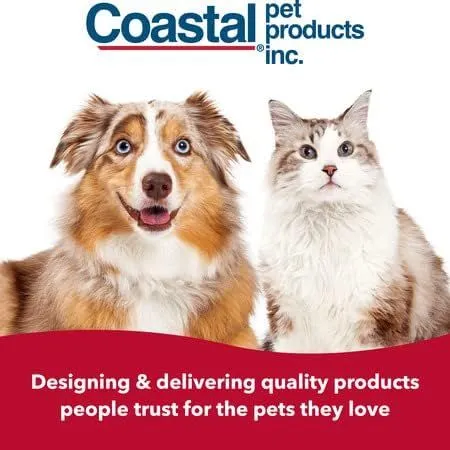 Coastal Pet Safari Dog Double Row Flea Comb - Helps Dry Skin - Dog Flea Comb for Flea Prevention and Detection in Pets with Short and Long Hair - One Size