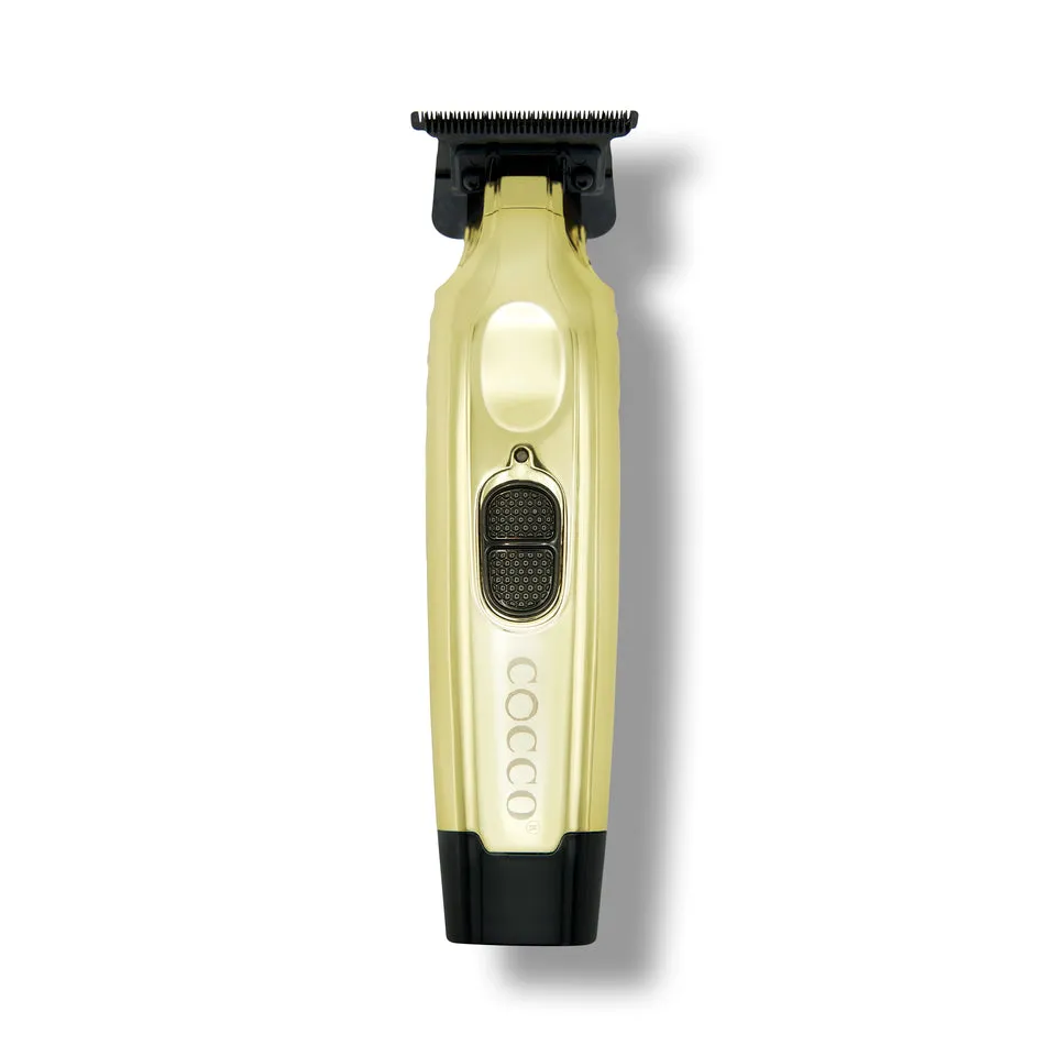 Cocco Veloce Pro Cordless Trimmer w/ Digital Gap Ambassador DLC Blade   Black Charging Stand (CVPT) Gold