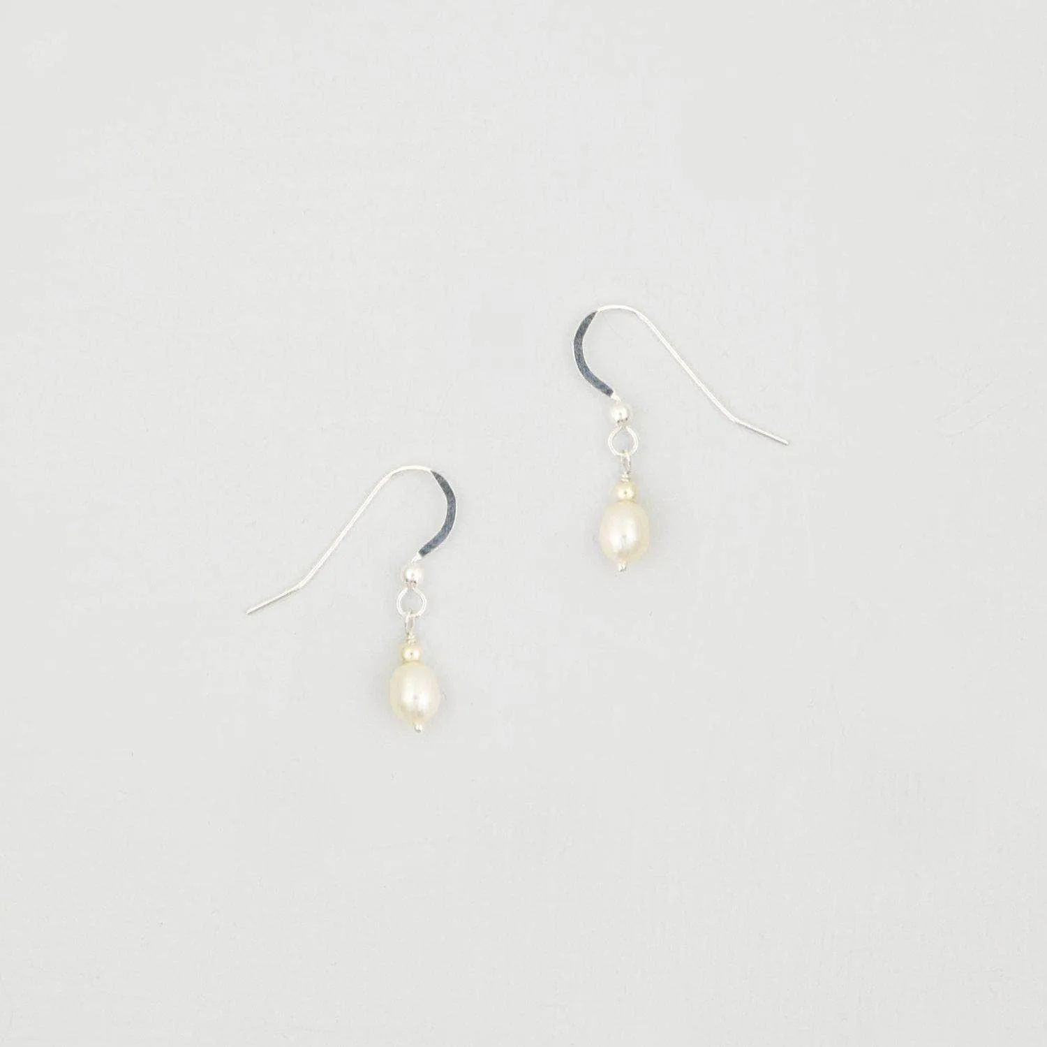 Freshwater pearl wedding earrings - 'Charlie'