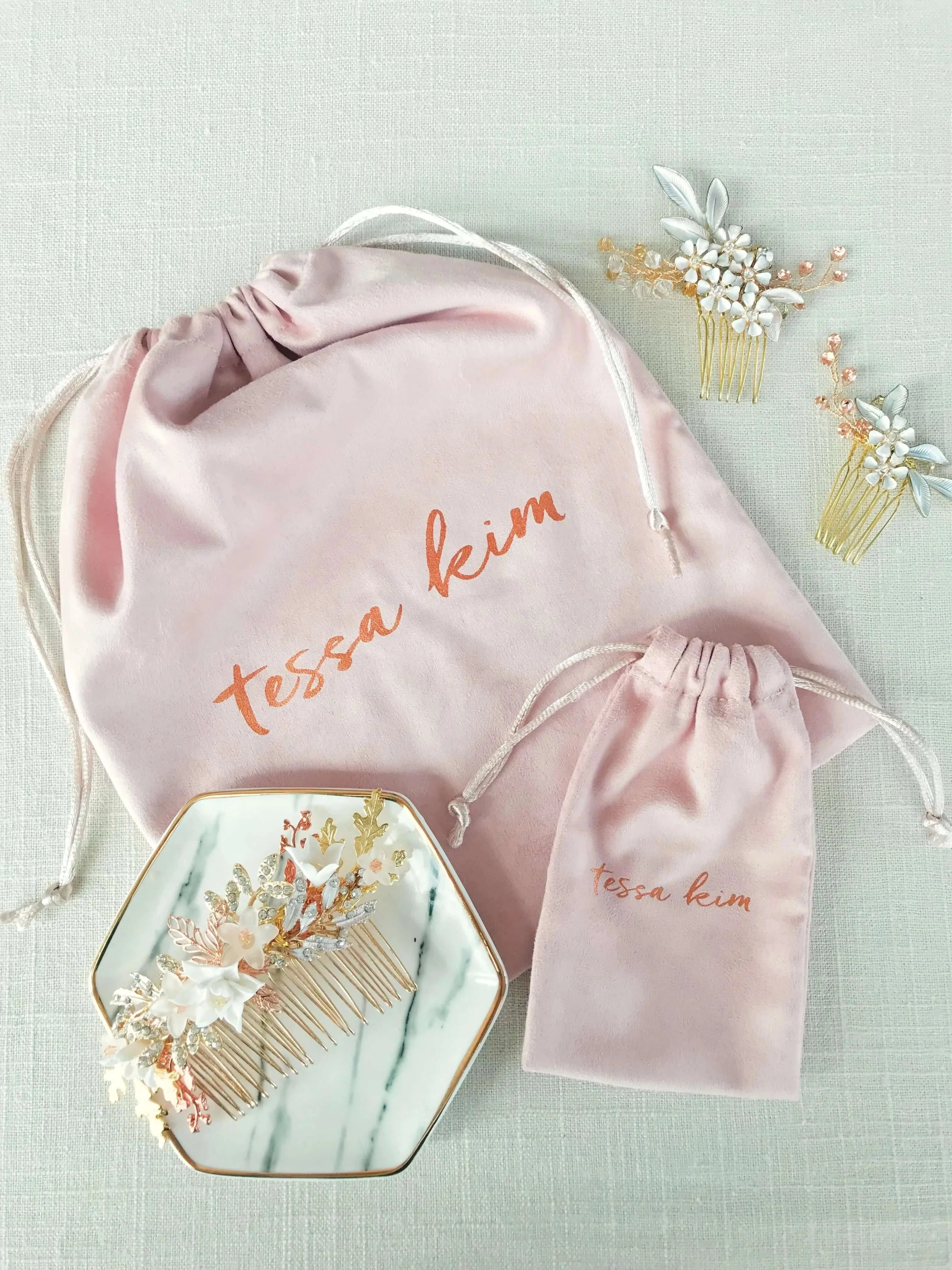 Gold bridal tiara - Quartz headpiece -  Style 3105