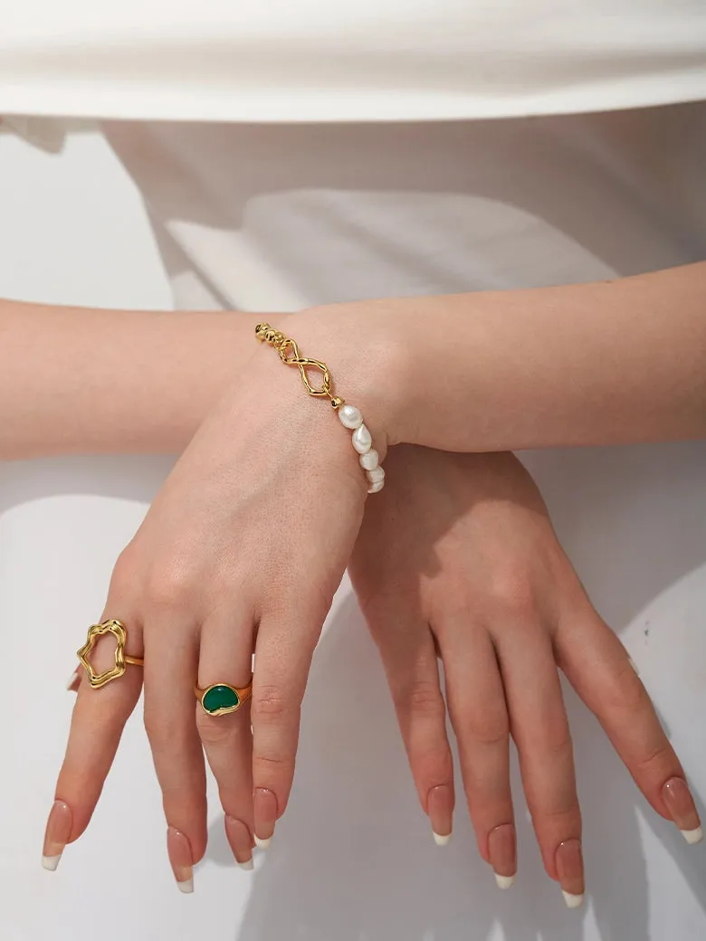 Infinite Baroque Pearl Bracelet