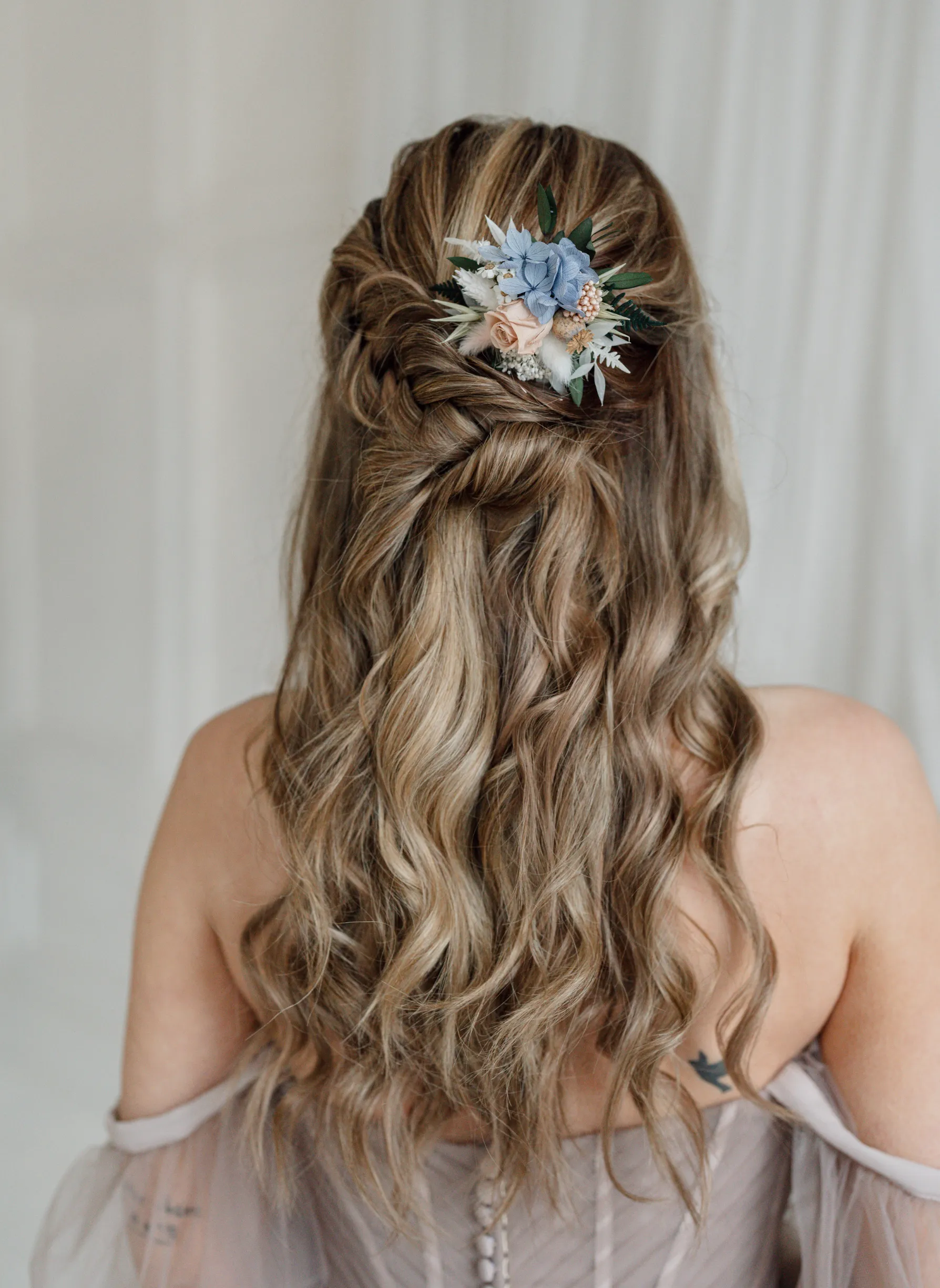 Lark Wildflower Wedding Dried Flower Hair Comb