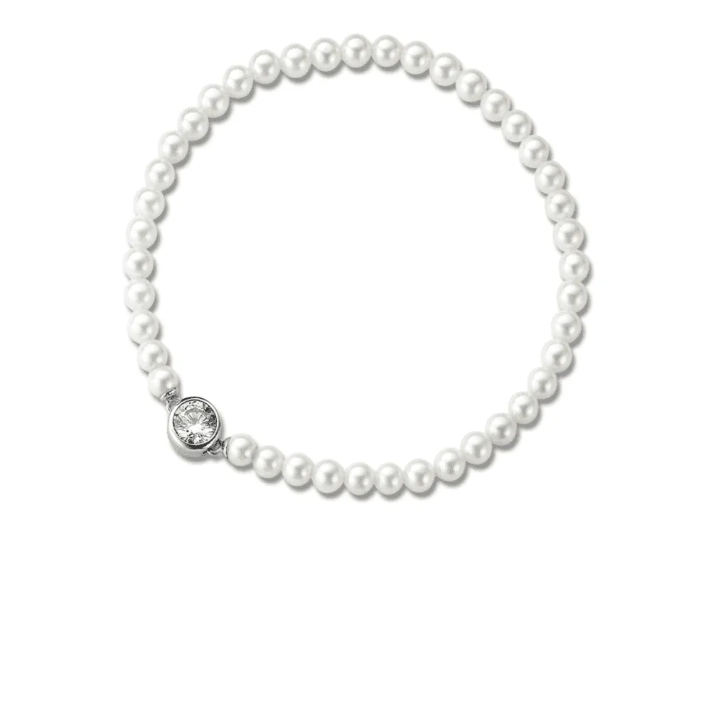 Milano Pearl Bracelet - Silver - 2775PW