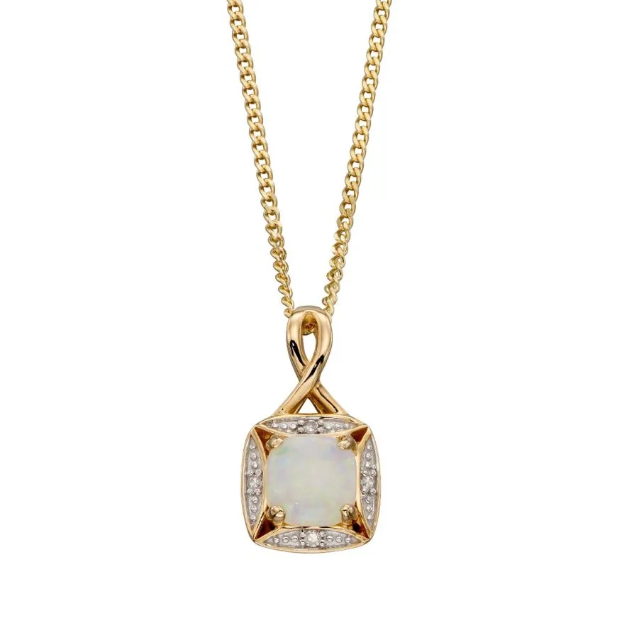 MILENA Opal and Diamond Necklace
