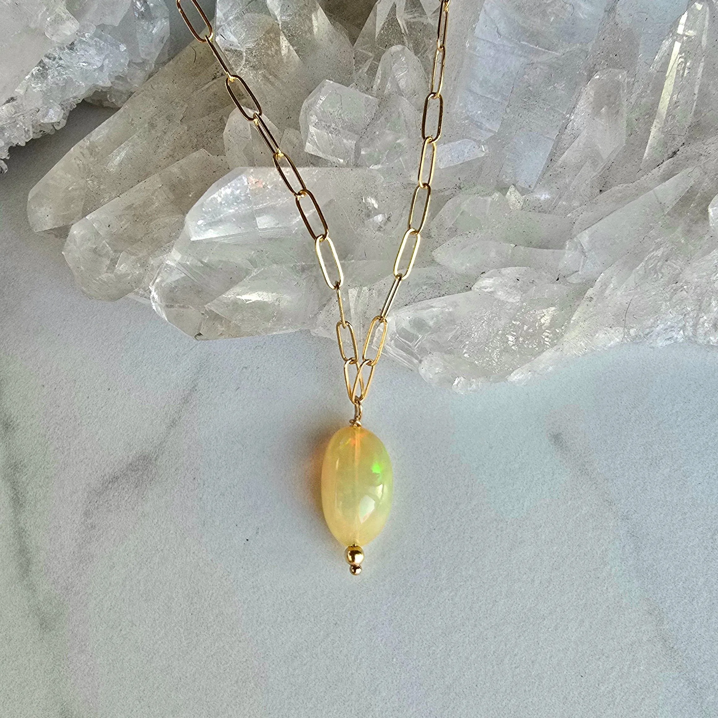 Opal Necklace - 14k Gold-Fill