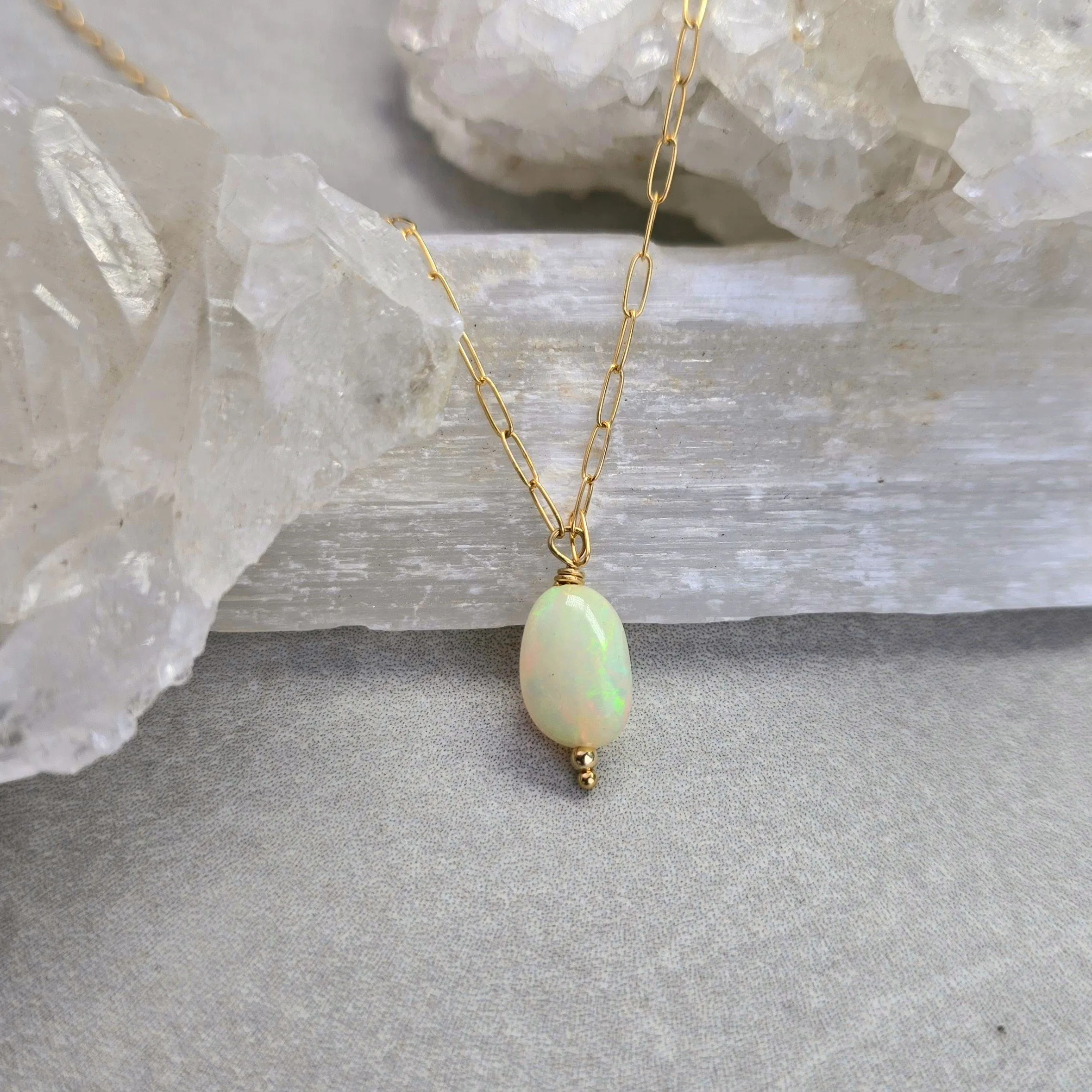 Opal Necklace - 14k Gold-Fill