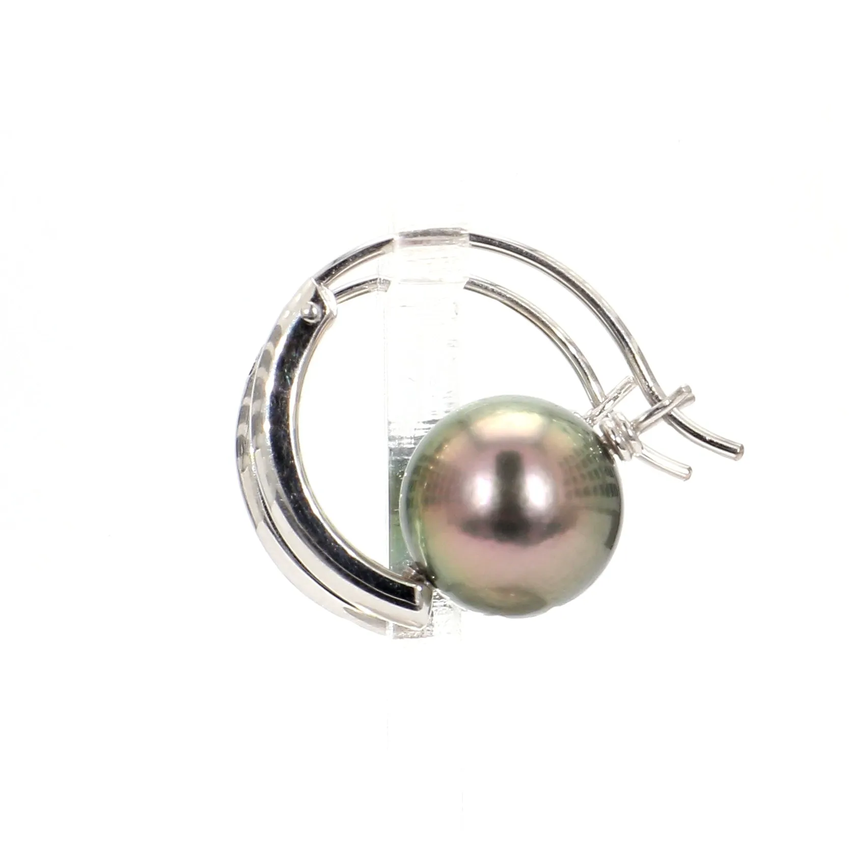 Tahitian Pearl Hoop Earrings