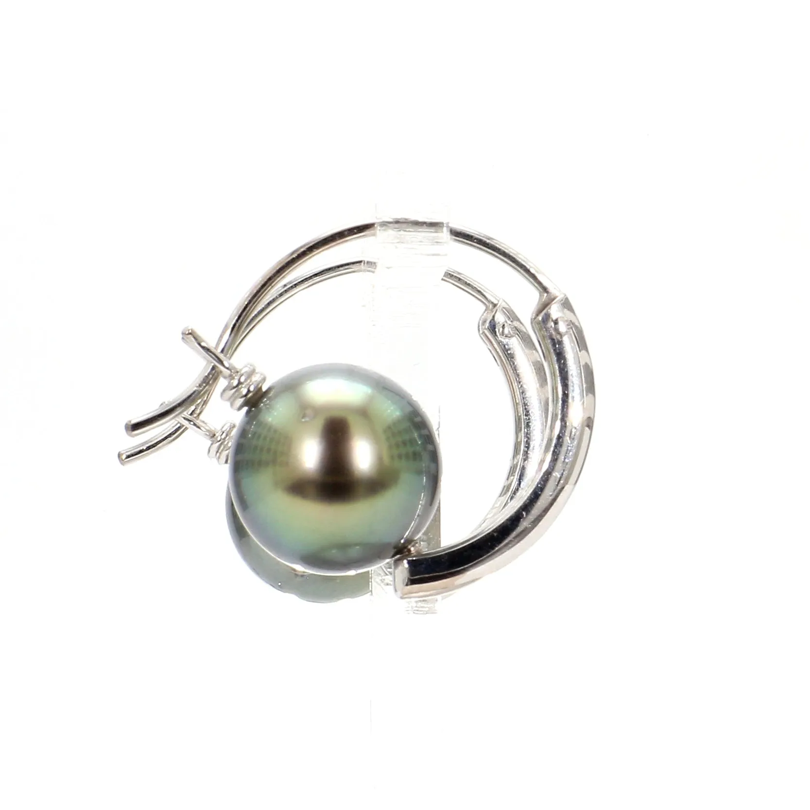 Tahitian Pearl Hoop Earrings