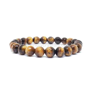 Tiger Eye Faceted Power Bracelet (8mm)